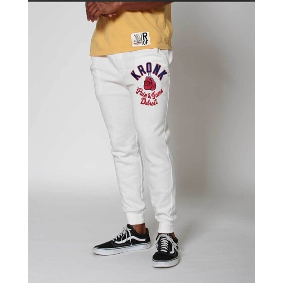 Roots of Fight Kronk Boxing Pain & Fame Detroit Sweatpants Joggers 41-44 NWT 3XL - Picture 5 of 5